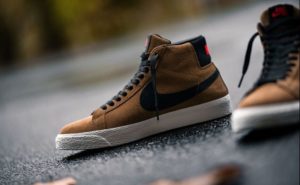 NIKE SB AIR ZOOM BLAZER MID "LIGHT BRITISH TAN" (864349-202)