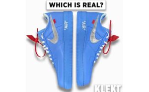 ナイキ エア フォース 1 "MCA" X オフホワイトの偽物と本物の比較画像