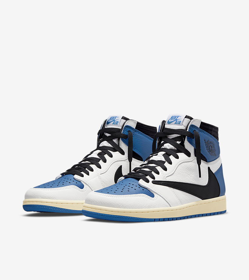 エア ジョーダン 1 Retro High OG SP Military Blue Travis Scott x Fragment DH3227-105