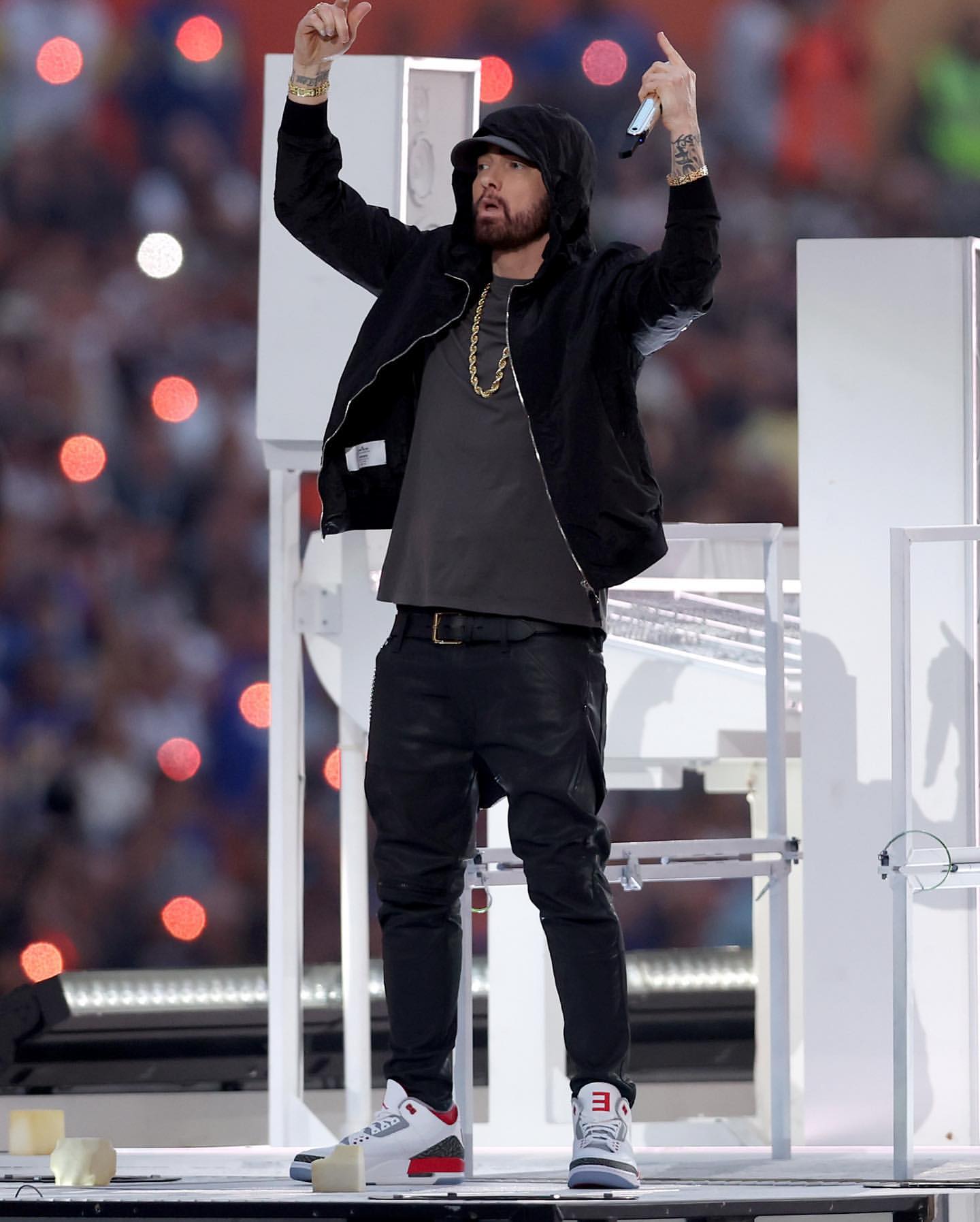 エミネム NFLスーパーボウル スヌープ・ドッグ ジャケット Eminem 黒 