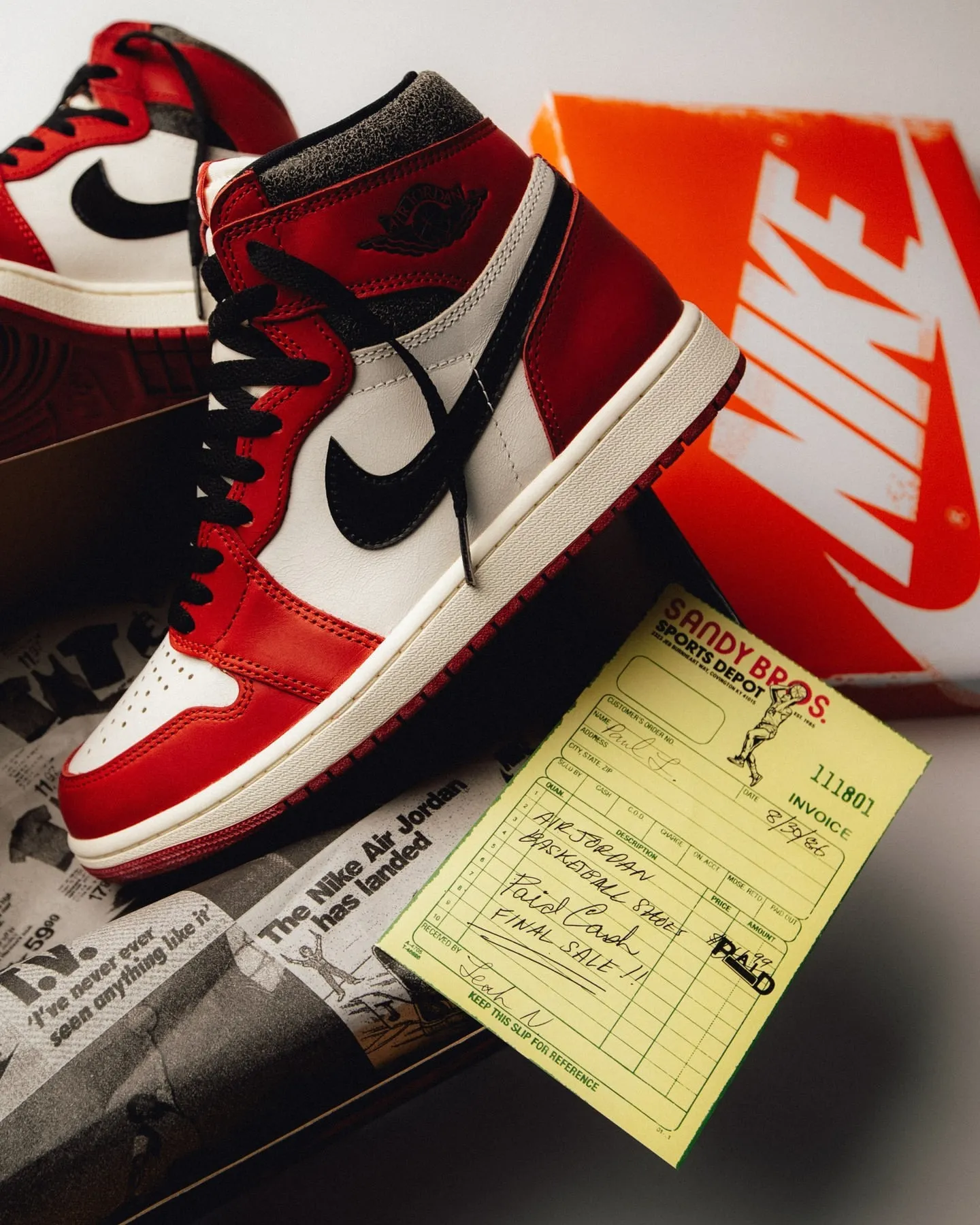 NIKE ナイキ サイズ:26.5cm AIR JORDAN 1 RETRO HIGH OG CHICAGO LOST AND FOUND (DZ5485-612) エアジョーダン1 レトロ ハイ シカゴ ロスト アンド ファウンド バーシティーレッド ブラック 赤黒 US8.5 スニーカー シューズ 靴【メンズ】