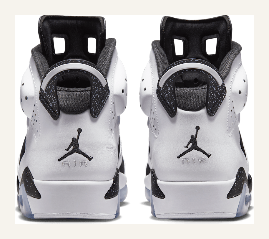 Air Jordan 6 Black and White ヒール