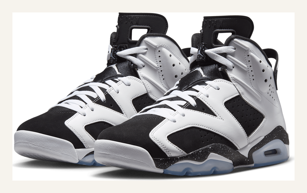 Air Jordan 6 Black and White ペア