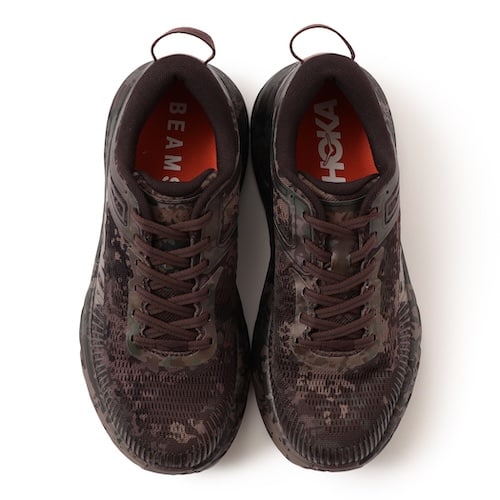 HOKA BEAMS Bondi 7 BROWN 上から見た商品画像