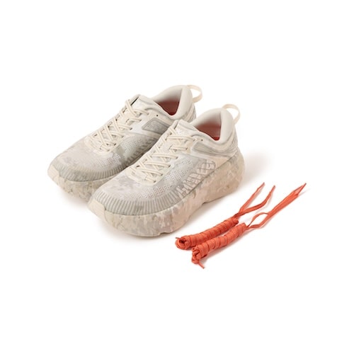 HOKA BEAMS Bondi 7 WHITE 交換用シューレース付属