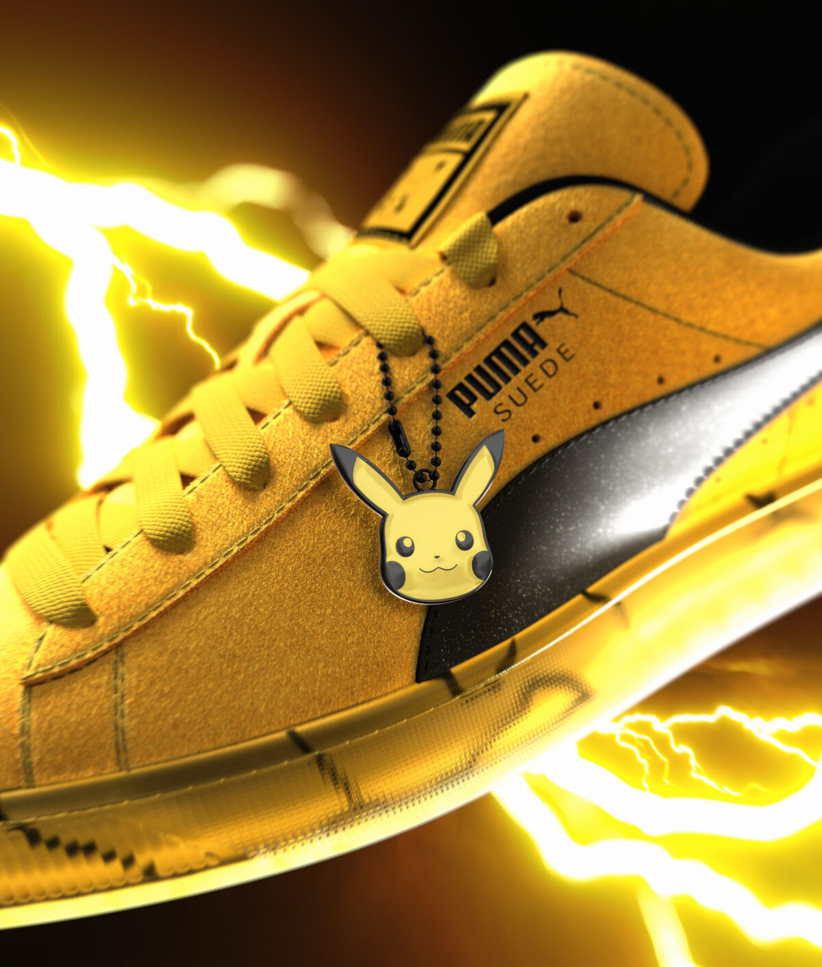 PUMA SUEDE PIKACHU サイドビュー全体