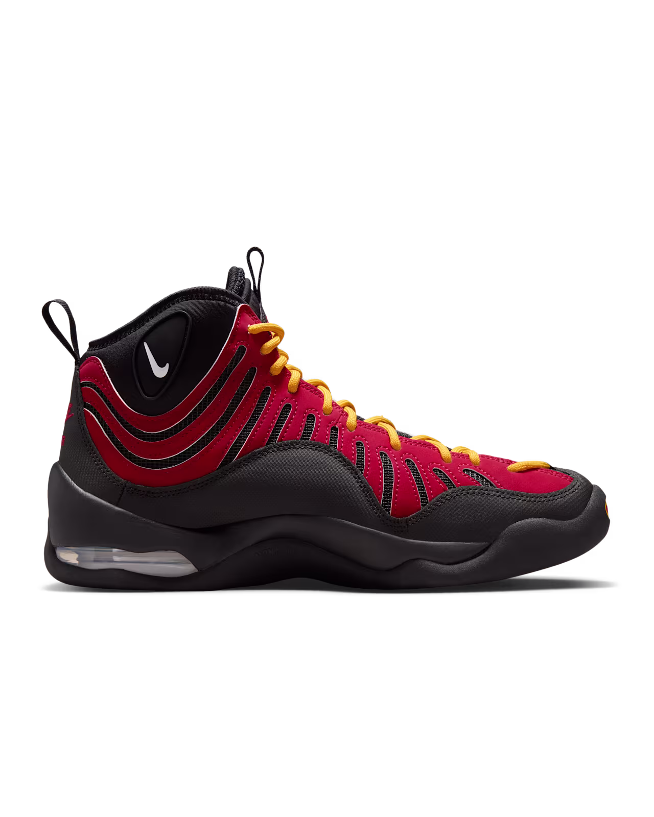 Nike Air Bakin HIGH SP Black and Varsity Red バックビュー