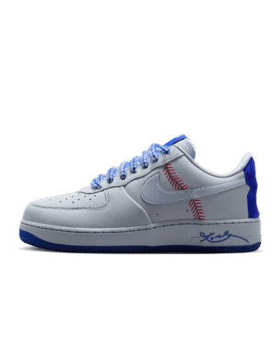 ナイキ エア フォース1 LOW プロトロ Wolf Grey and Rush Blue IQ3920-001 サイドビュー