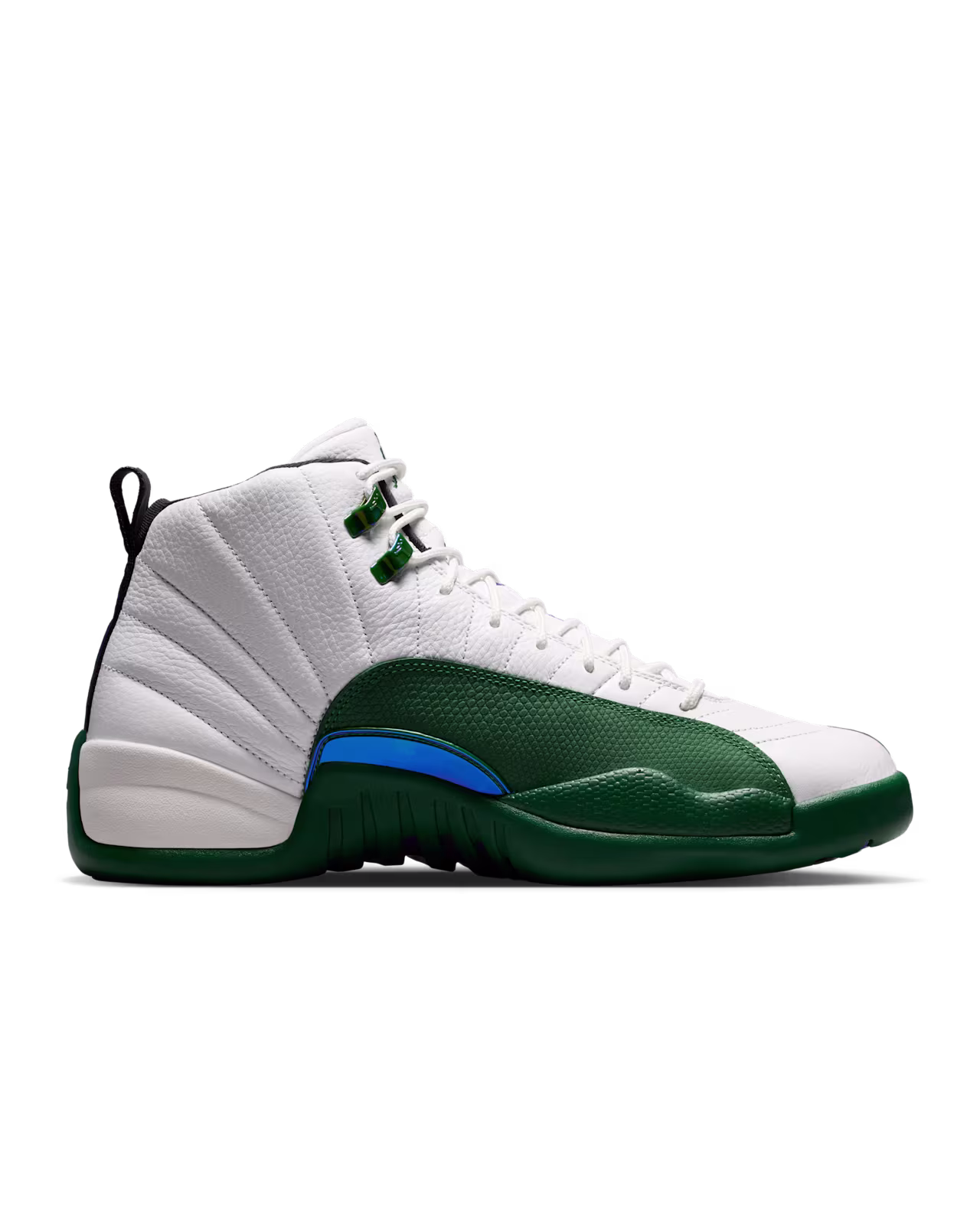 Air Jordan 12 Summit White and Gorge Green トップビュー ペア