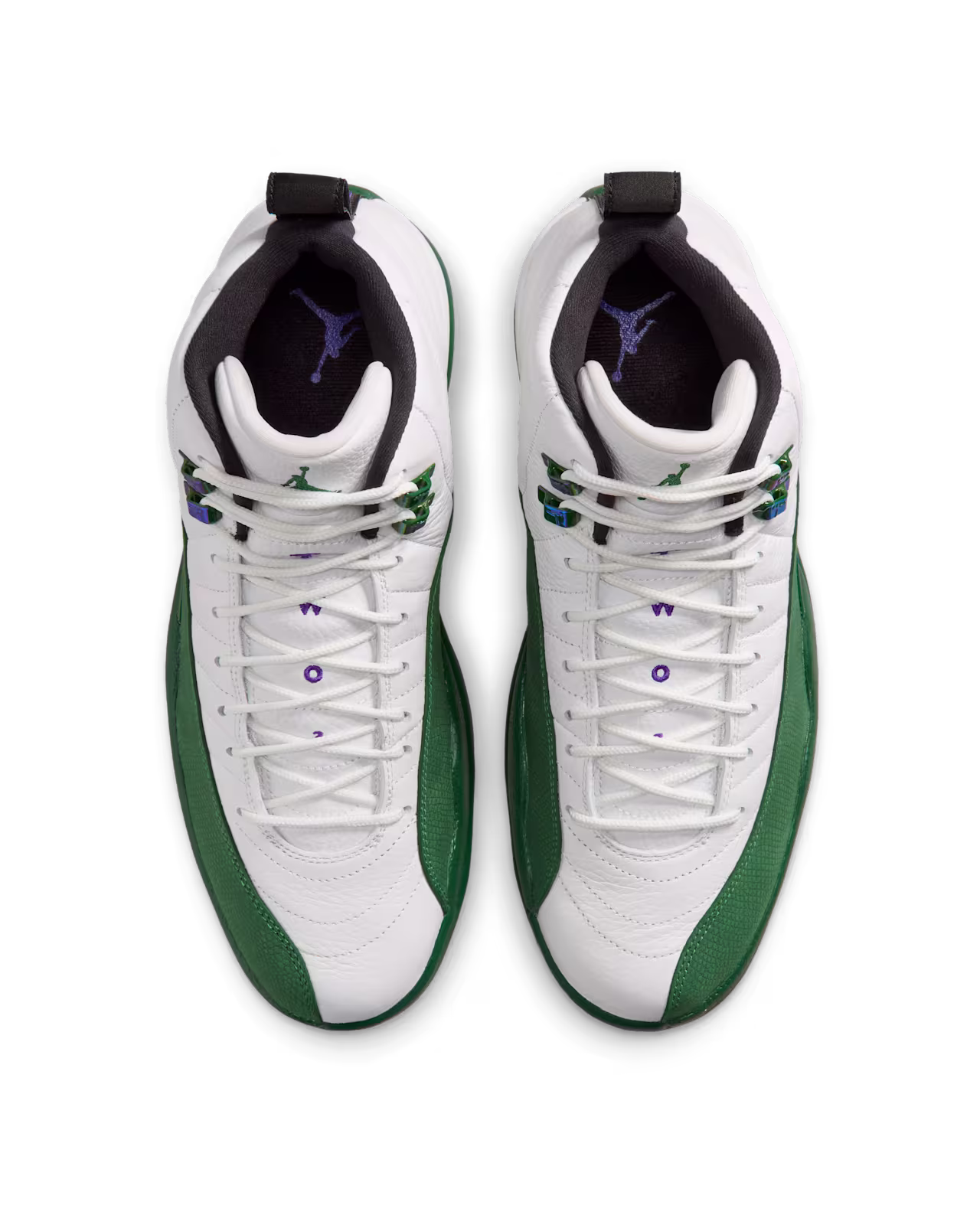 Air Jordan 12 Summit White and Gorge Green アウトソール